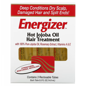 أنابيب انرجايزر علاج الشعر بزيت الجوجوبا Hobe Labs, Energizer Hot Jojoba Oil Hair Treatment 14.8 مل 3 أنبوب