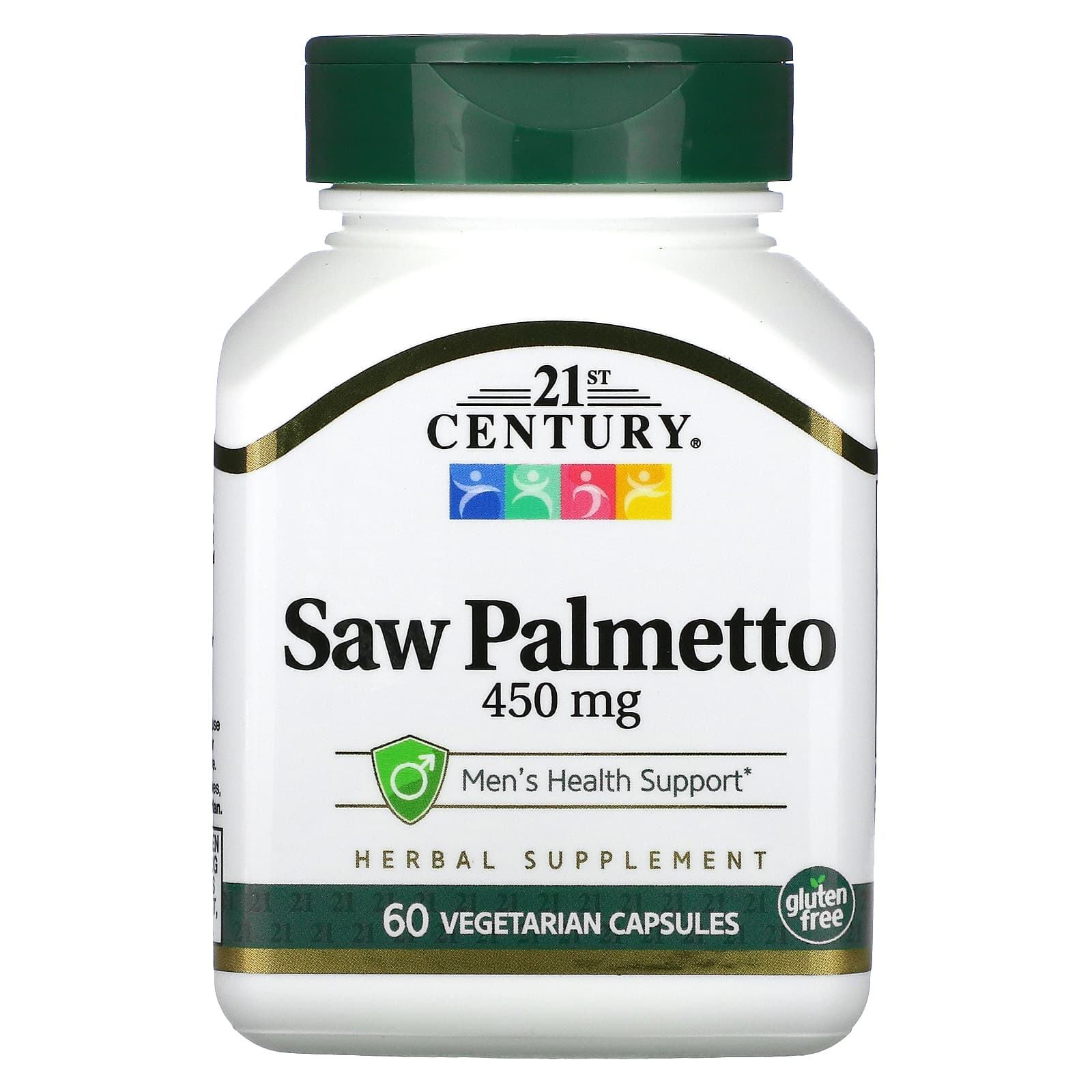 21st Century Saw Palmetto 450 mg capsules prostate health supporter - 60 Vegetarian Capsules