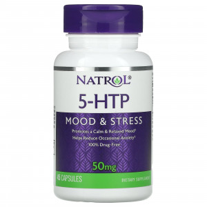 5 - HTP - Mood & Stress - 50 mg - 45 Capsules - Natrol