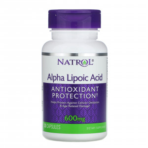 دواء ألفا ليبويك اسيد 600 مضاد الأكسدة من ناترول - 30 كبسولة