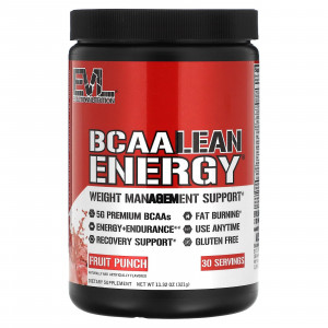 BCAA LEAN ENERGY - Fruit Punch - 11.32 oz (321 g) - EVLution Nutrition