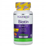 Biotin - Strawberry - 5 - 000 mcg - 90 Tablets - Natrol