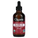 Cliganic Certefied Organic Jojoba Oil 100% Pure & Natural healthy skin and hair enhancer - 4 fl oz (120 ml)