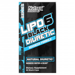 LIPO - 6 Black Diuretic - 80 Black - Caps - Nutrex Research