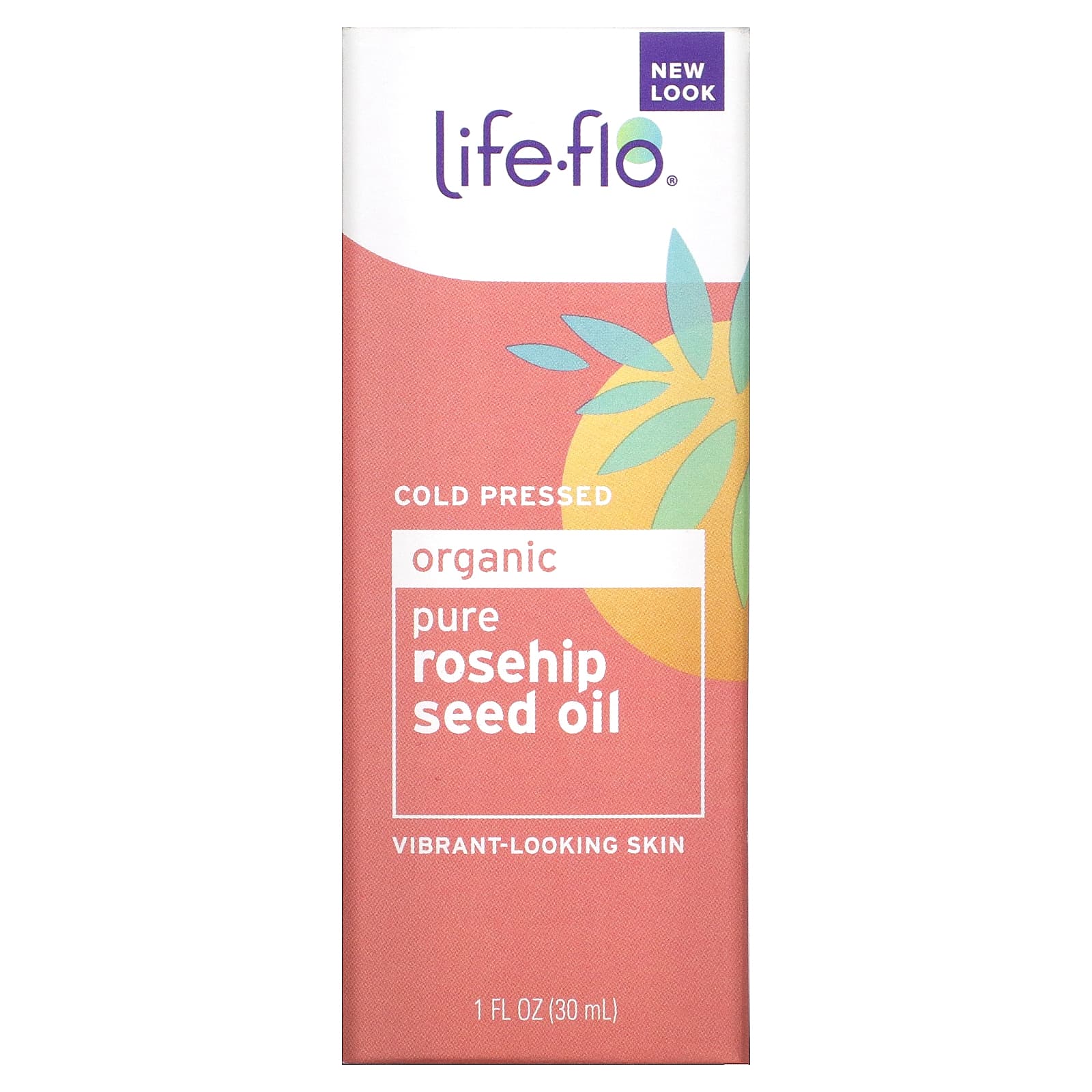 Life-flo organic pure rosehip seed oil skin vitality enhancer - 1 fl oz (30 ml)