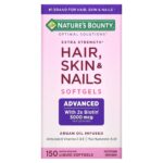 Nature's bounty extra strength hair skin and nails to promote healthy hair skin and nails - 150 Rapid release liquid softgels