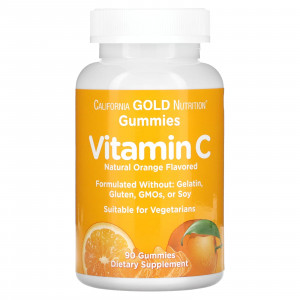 California Gold Nutrition Vitamin C Gummies immune vitamin - 90 Gummies